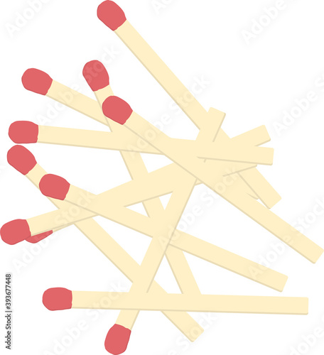 image of safety matches in red and beige