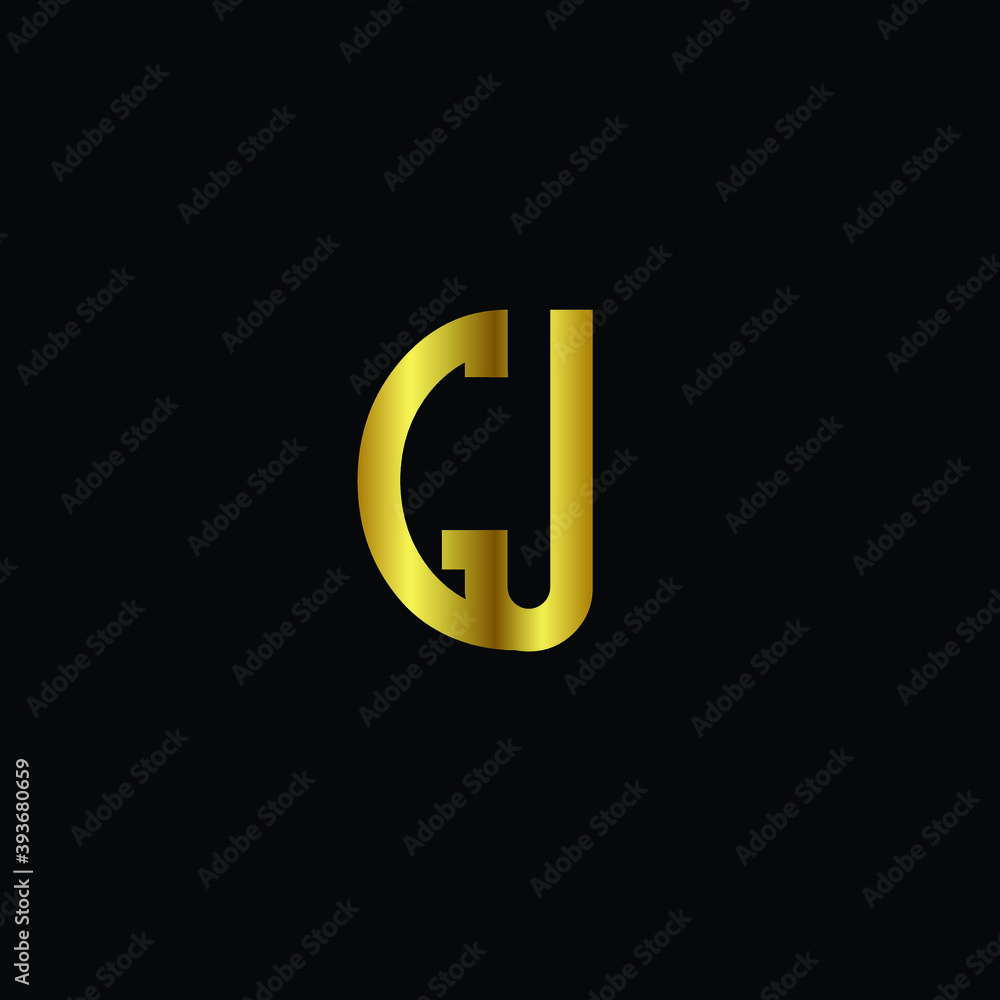 Creative Professional Trendy and Minimal Letter GU GJ Logo Design in Black and Gold Color, Initial Based Alphabet Icon Logo in Editable Vector Format Creative Professional Trendy and Minimal Letter GU GJ Logo Design in Black and Gold Color, Initial Based Alphabet Icon Logo in Editable Vector Format