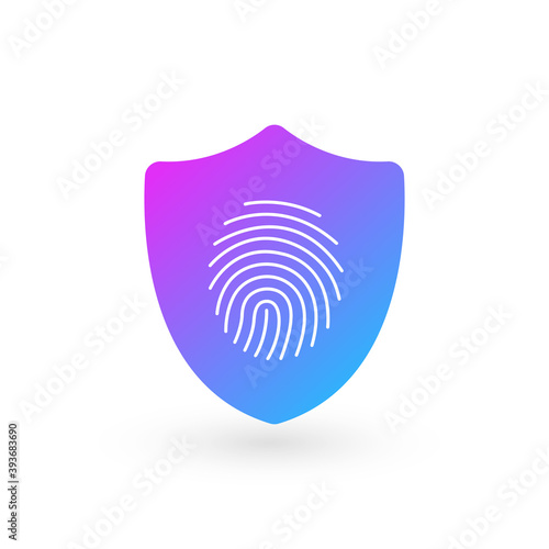 Fingerprint inside the shie...