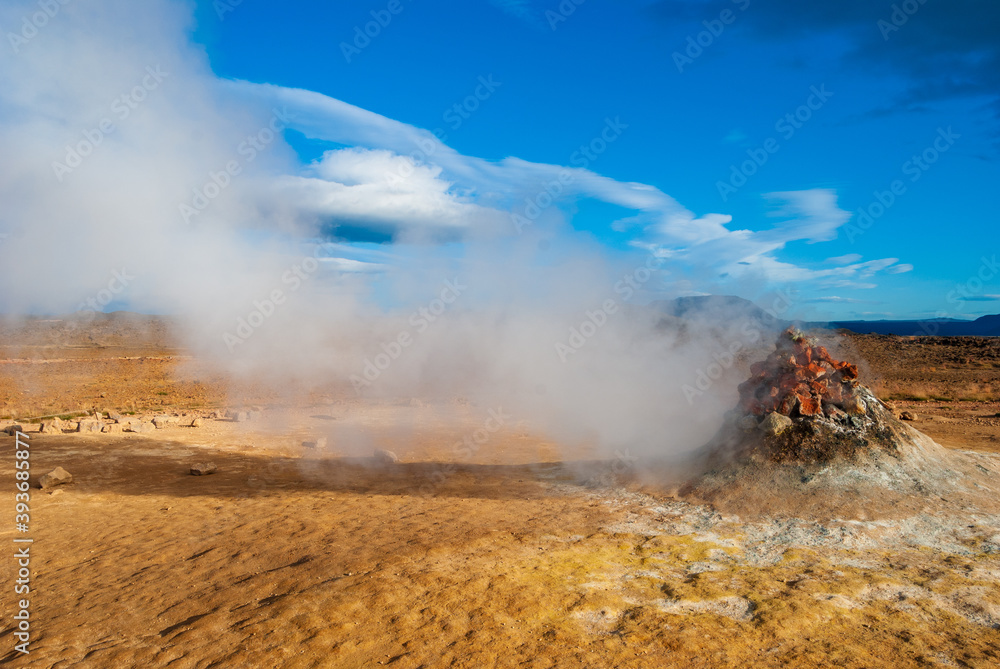 Fototapeta premium Fumarole north of Iceland