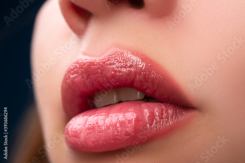 Sexy seduction woman lips, passion lip, sensual mouth.