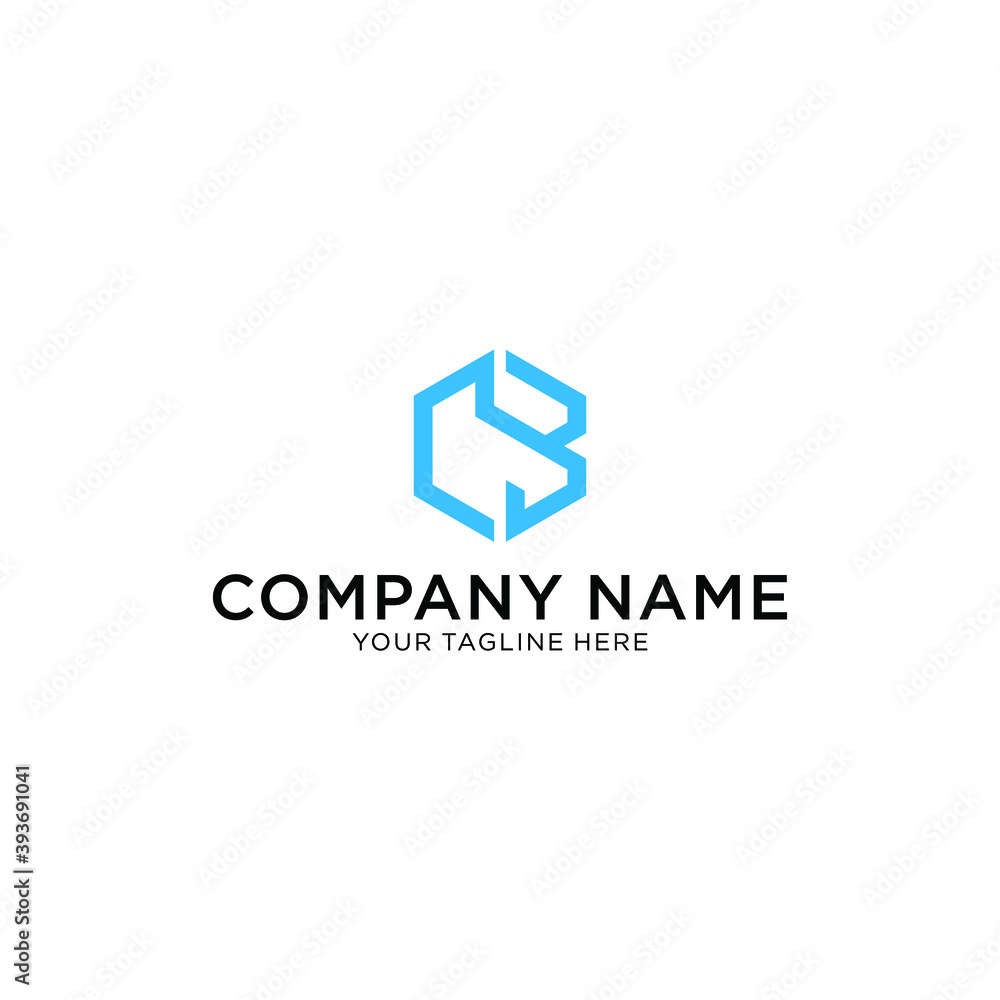 Monogram Letter C & B Business Company Vector Logo Design Monogram Letter C & B Business Company Vector Logo Design