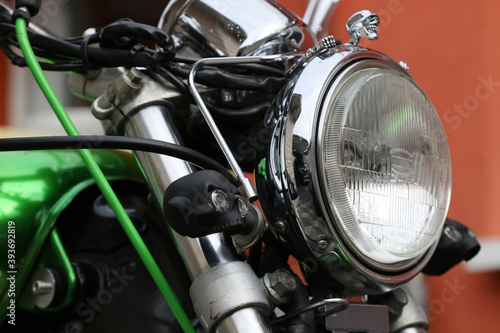 detail of a motorcycle