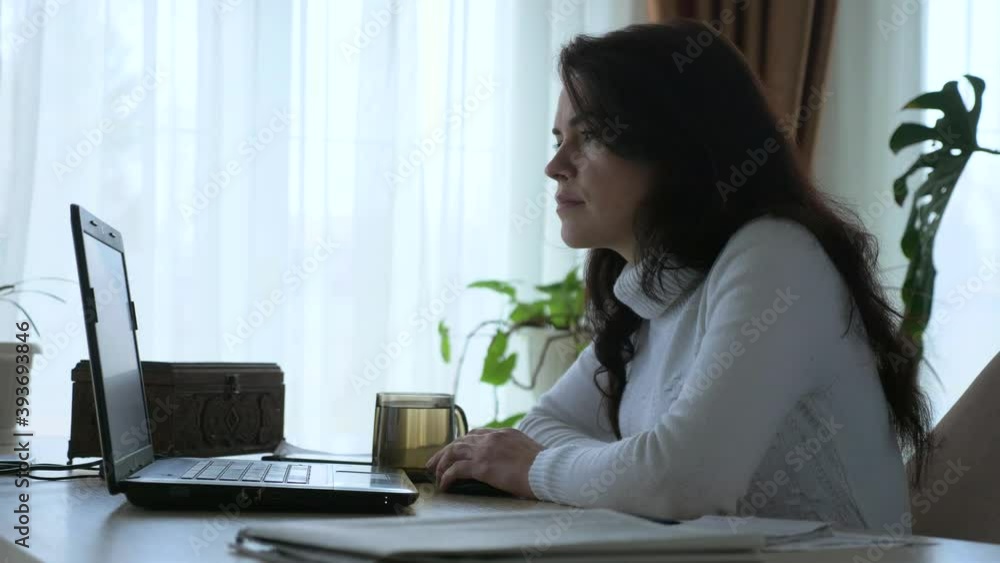 Woman Working on Laptop. Typing on Keyboard. Female Office Worker Working. Manager Businesswoman. 2x Slow motion 60 fps 4K Woman Working on Laptop. Typing on Keyboard. Female Office Worker Working. Manager Businesswoman. 2x Slow motion 60 fps 4K