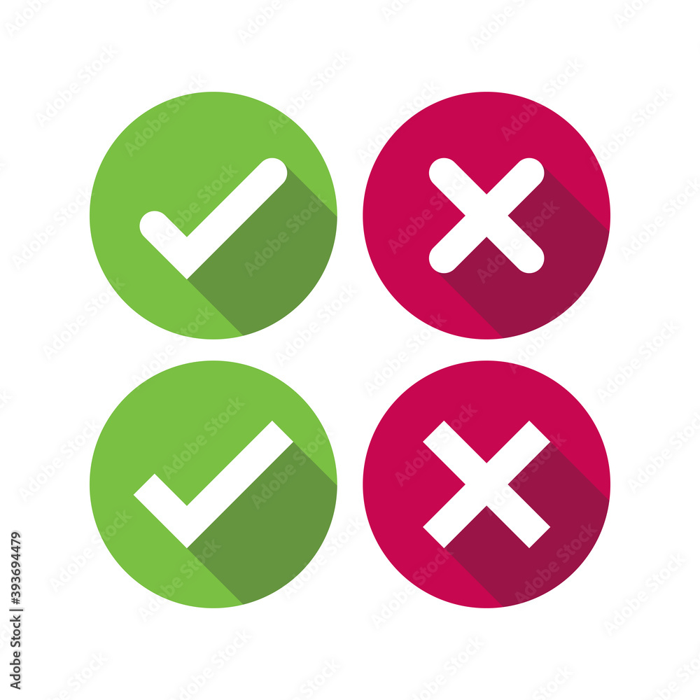 Fototapeta premium Check mark icon. Vector illustration.