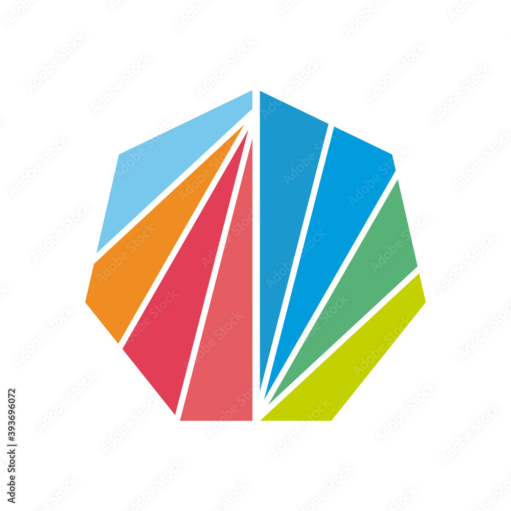 sign template geometric frame with colors, abstract creative symbol sign template geometric frame with colors, abstract creative symbol