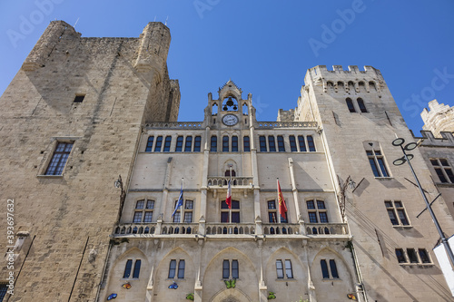 Palace of the Archbishops (Palais des Archeveques), former medieval bishop palace (12th century), today city hall and museum. Narbonne, France. photo