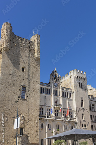 Wallpaper Mural Palace of the Archbishops (Palais des Archeveques), former medieval bishop palace (12th century), today city hall and museum. Narbonne, France. Torontodigital.ca