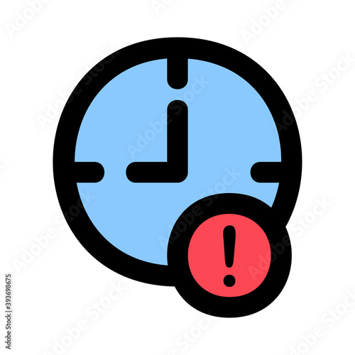 Pending icon vector illustration in filled line style for any projects