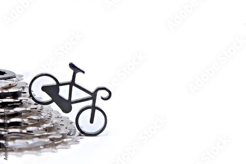 A bike coming off the bicycle cassette.
