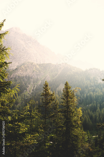 Experience the breathtaking beauty of the high alpine mountain landscape of the Zugspitze area in the Alps, with its stunning peaks and tranquil atmosphere. Perfect for outdoor activities and nature