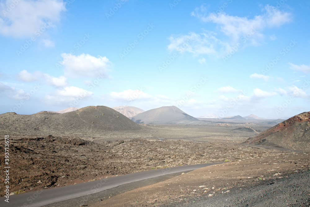 Volcanic landscape. Timanfaya National Park. Lanzarote. Canary Islands