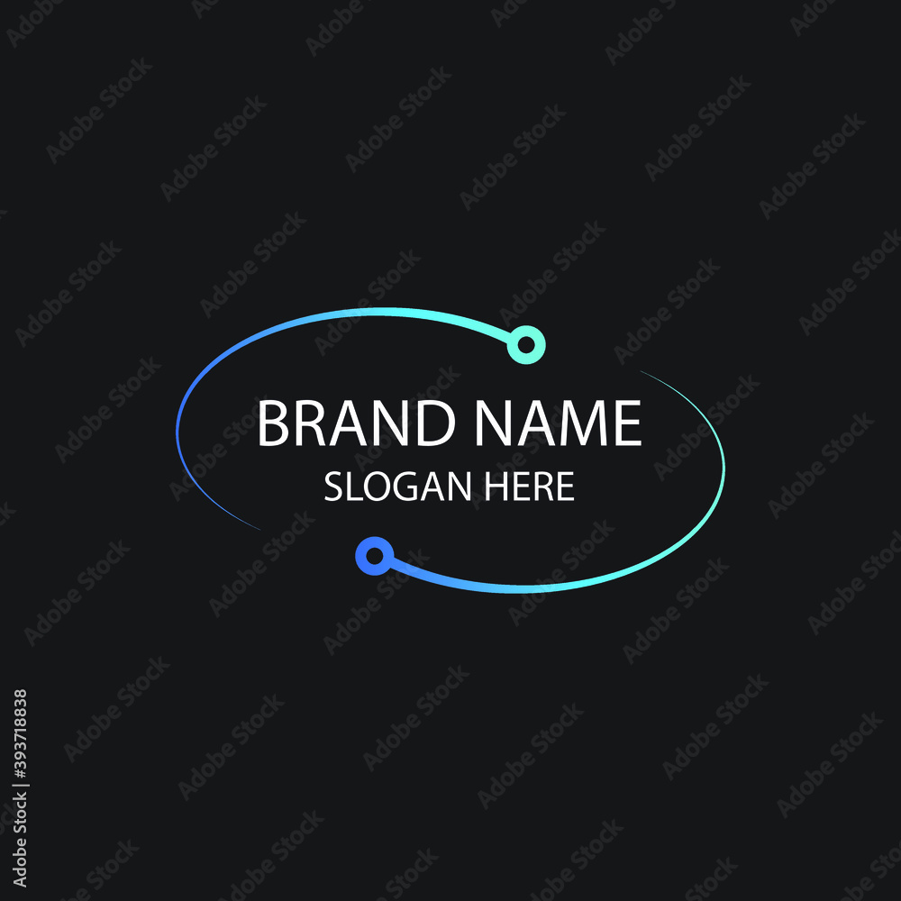 Abstract technology vector icon. Brand Name tech logo.