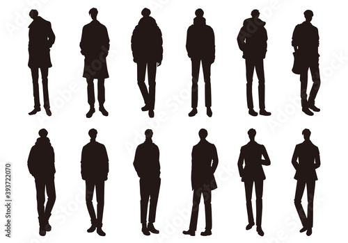 男性のファッションイラスト