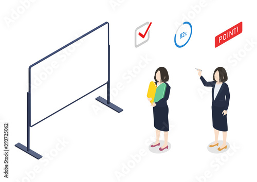 ビジネス・サラリーマン・OL・会社員のイラスト素材