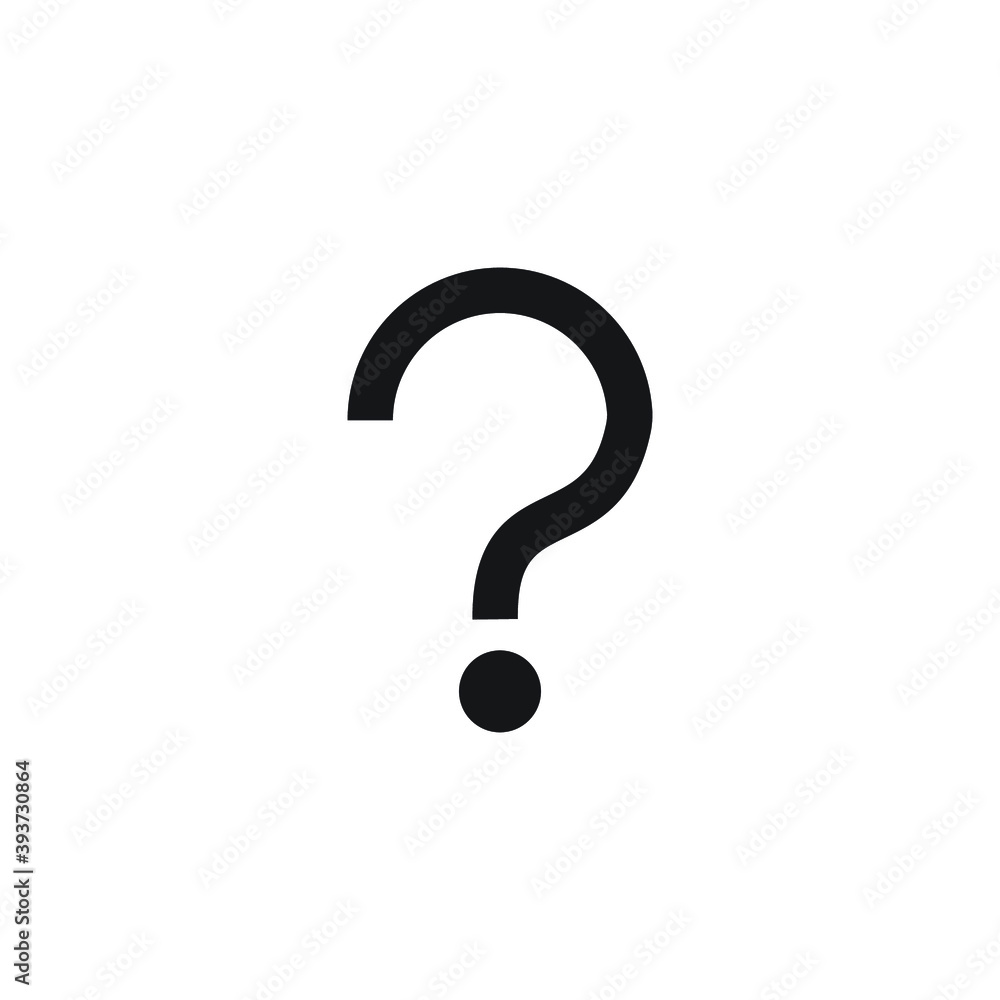 Icon vector graphic of question mark, good for template illustration Icon vector graphic of question mark, good for template illustration