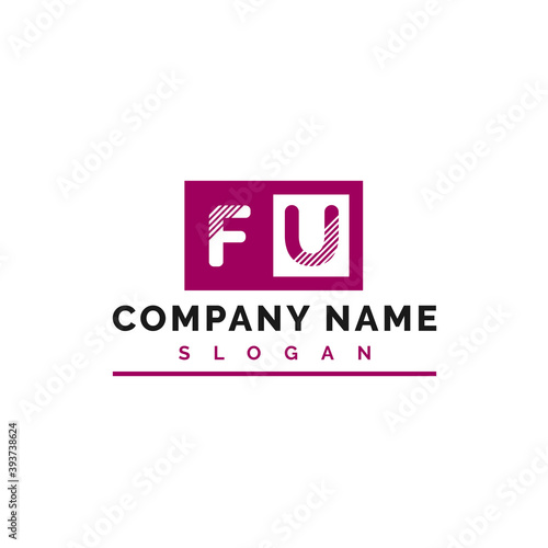 FU Letter Logo Design. FU Letter Logo Vector Illustration - Vector