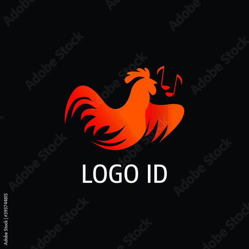 This is the design of the Singing Golden Rooster, abstract and modern logo style, as the symbol of beautiful and elegant.It's suitable for all company related to farm, music, night club, etc.