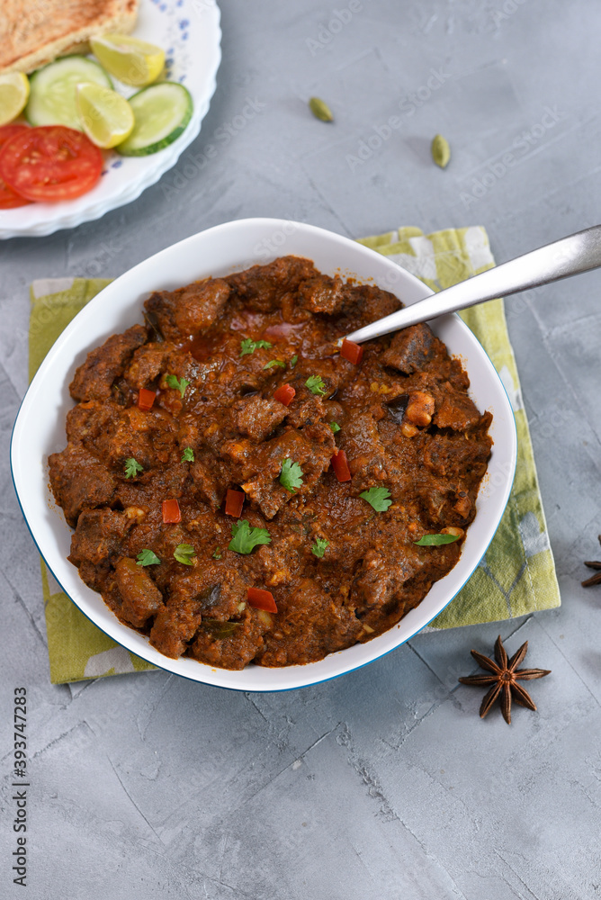 Kerala beef curry , Goan style beef vindaloo , Indian food Lamb or beef