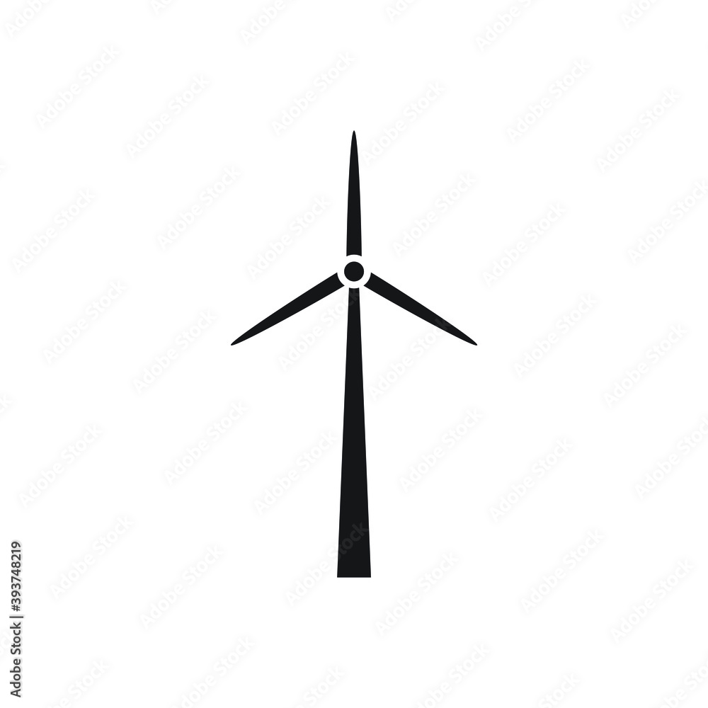Wind energy icon design isolated on white background Wind energy icon design isolated on white background