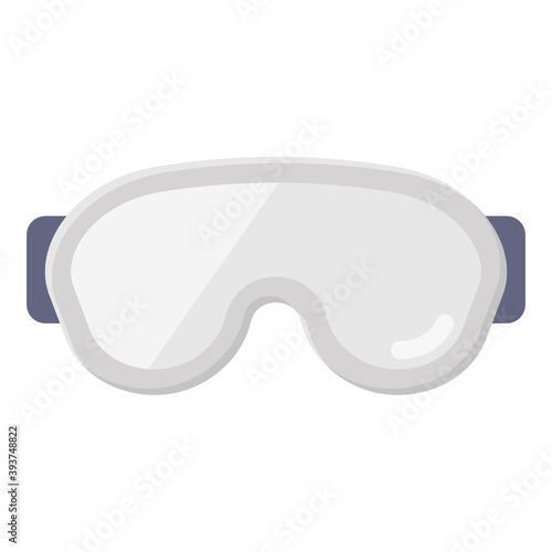 
Ski goggle, eyewear flatty style icon 
