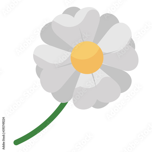 
Modern flatty icon of jasmine flower 
