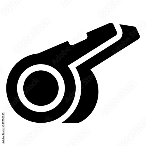  An umpire whistle vector in trendy flat style 