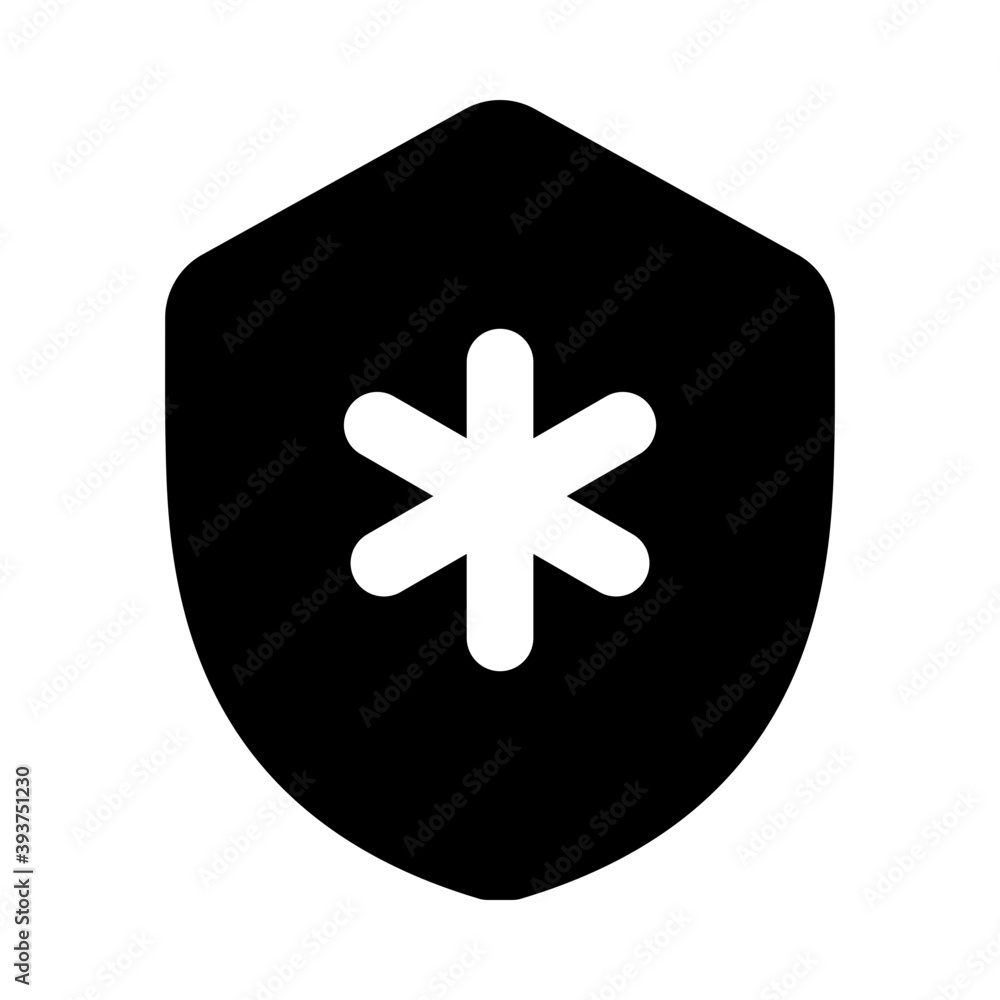 An icon of medical protection, filled vector
An icon of medical protection, filled vector