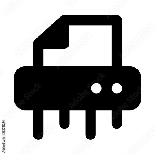 
Paper shredder icon, editable vector 
