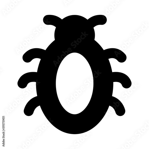 
Icon of bug in modern filled style 
