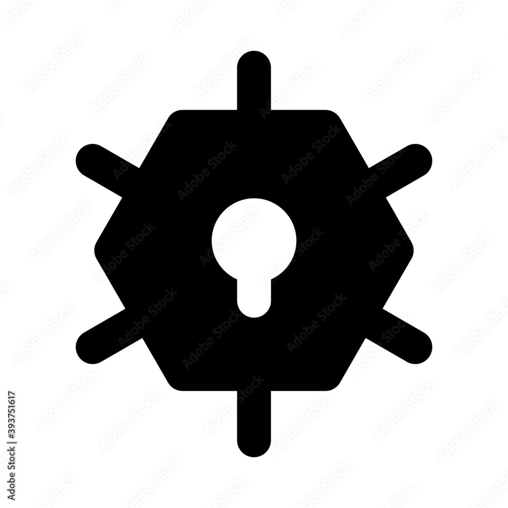 An icon style of keyhole inside network, secure network
An icon style of keyhole inside network, secure network