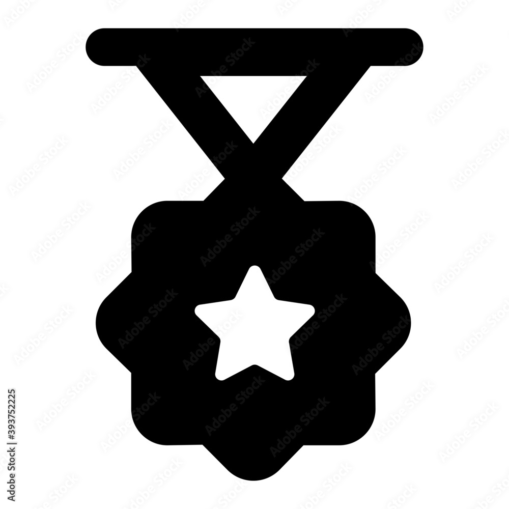 Design of star badge in modern filled style
Design of star badge in modern filled style