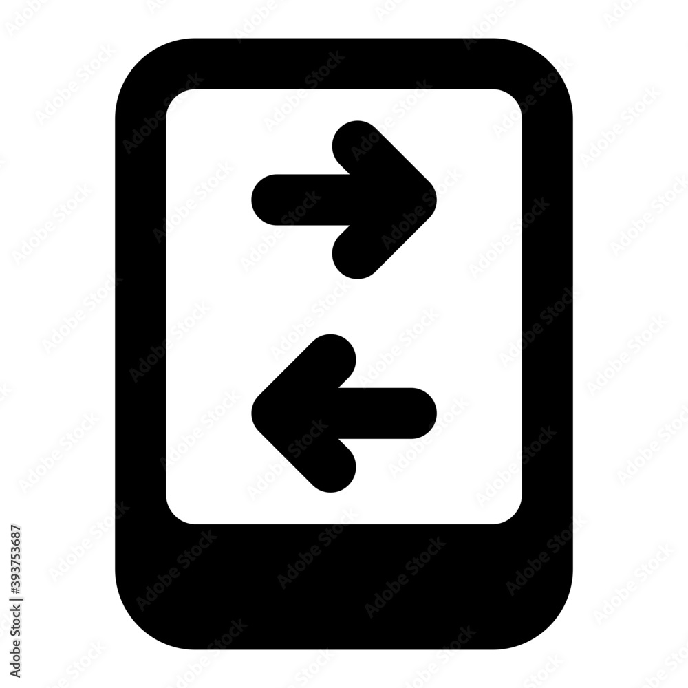 Glyph icon of data transfer in editable design
Glyph icon of data transfer in editable design