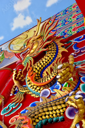 Wallpaper Mural Chinese New Year Dragon Decoration on festive background Torontodigital.ca