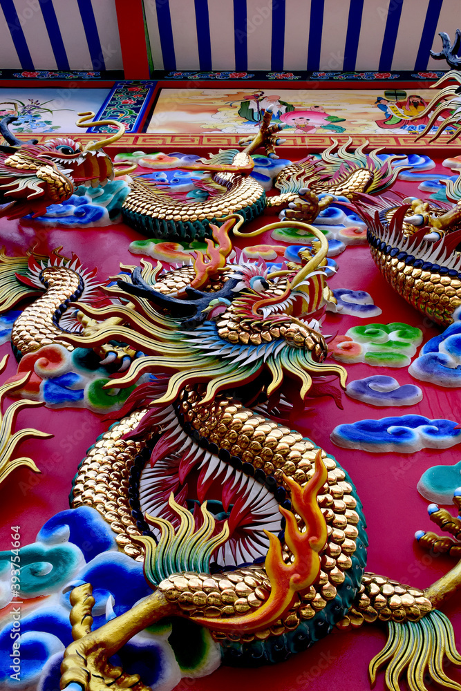 custom made wallpaper toronto digitalChinese New Year Dragon Decoration on festive background