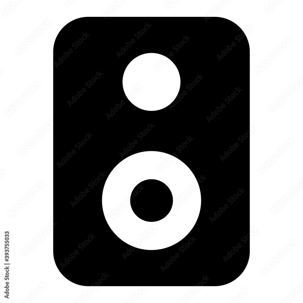 Sound speaker vector style, solid icon
Sound speaker vector style, solid icon