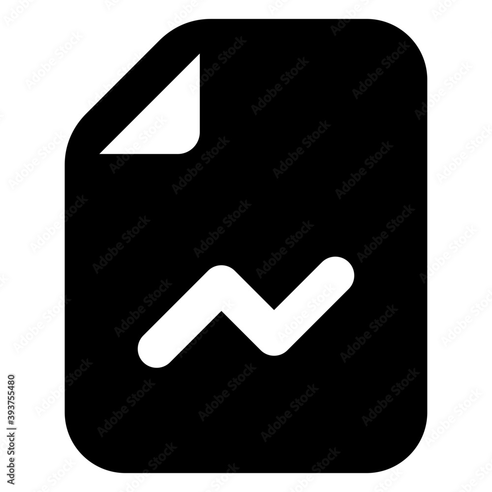 Glyph icon of market report, filled vector
Glyph icon of market report, filled vector