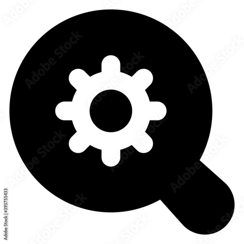 
Modern glyph icon of advanced search 
