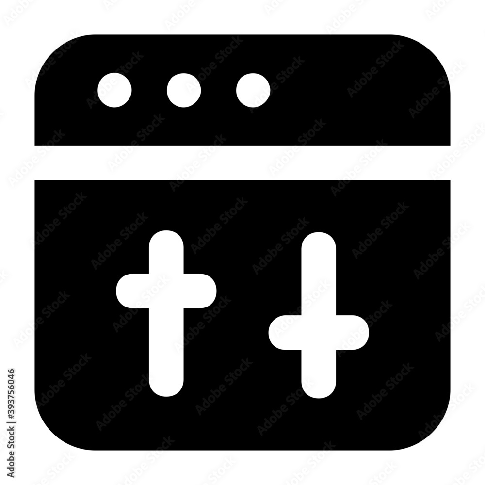 Obraz premium website, web alert glyph style