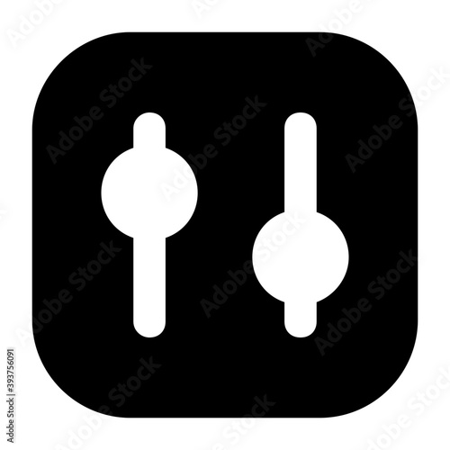 
Icon of preferences in editable style, glyph vector 
