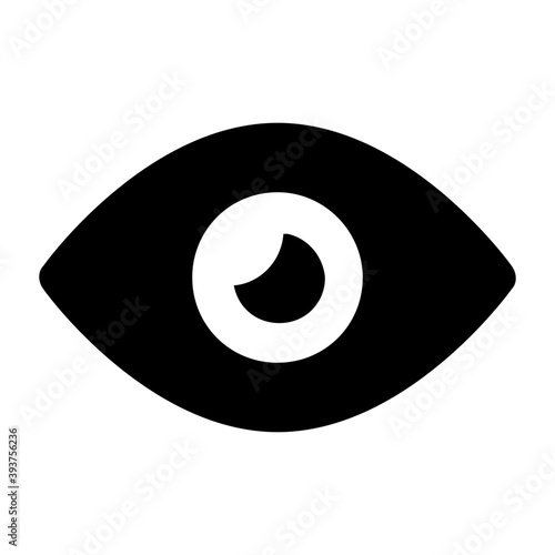 
Trendy filled icon of eye, modern vector of observation eye 

