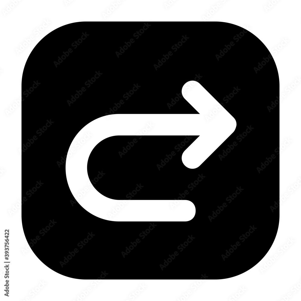 U turn icon, filled vector of direction arrow
U turn icon, filled vector of direction arrow