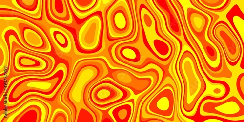 Abstract orange and red wavy background with curve lines