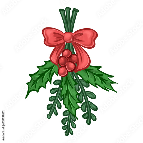 christmas holly and berries