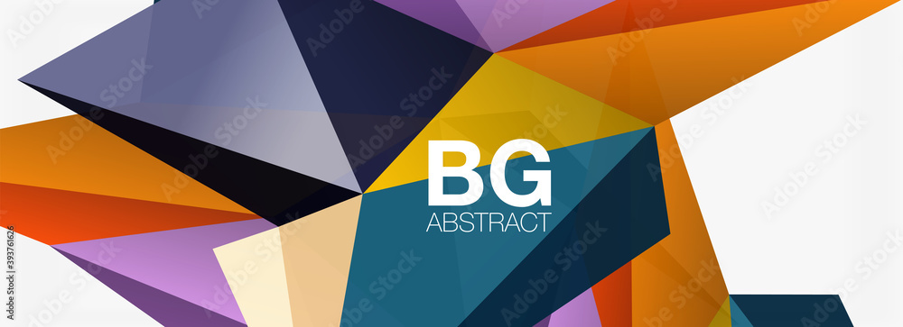 3d mosaic abstract backgrounds, low poly shape geometric design 3d mosaic abstract backgrounds, low poly shape geometric design