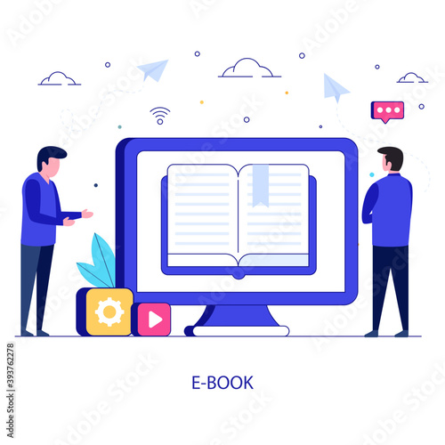 Ebook Flat Illustration 