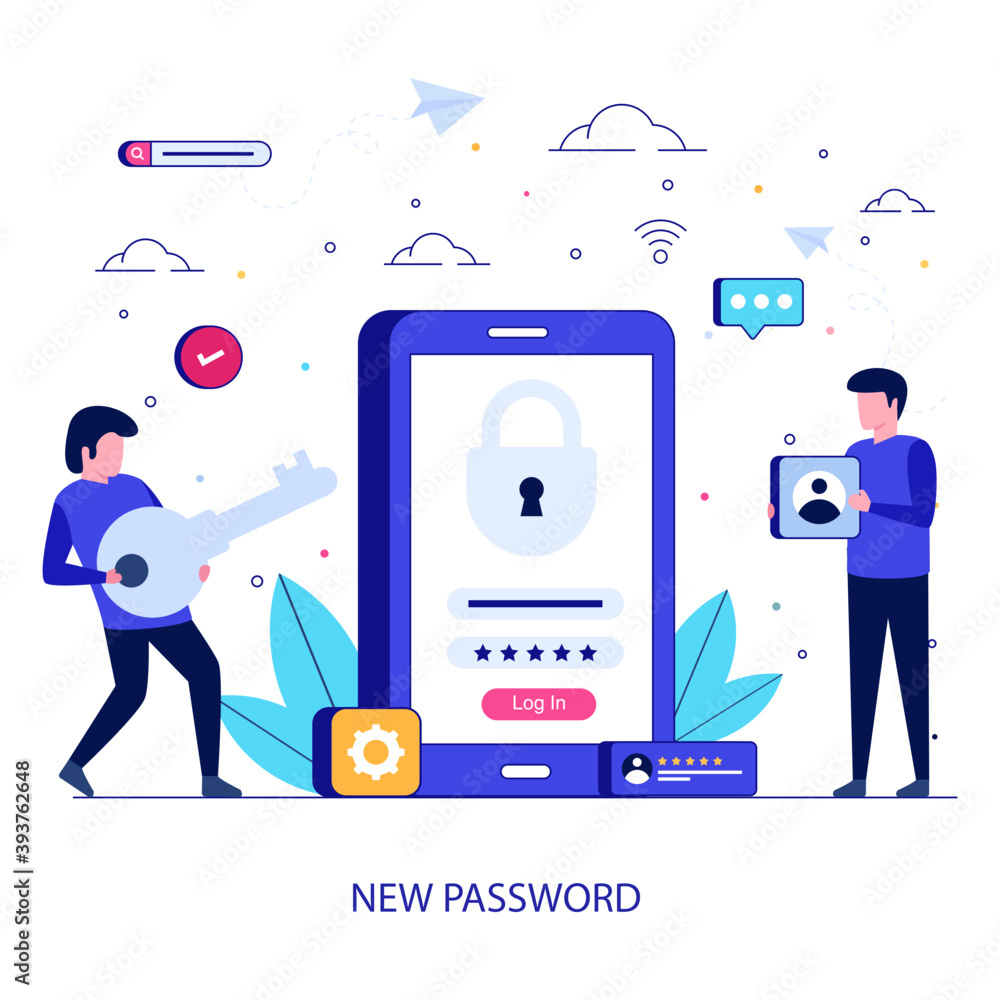 New Password Vector New Password Vector