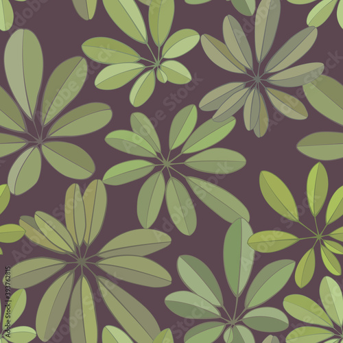 Tropical seamless pattern leaves background. Vector set of exotic tropical garden for holiday invitations, greeting card and fashion design.
