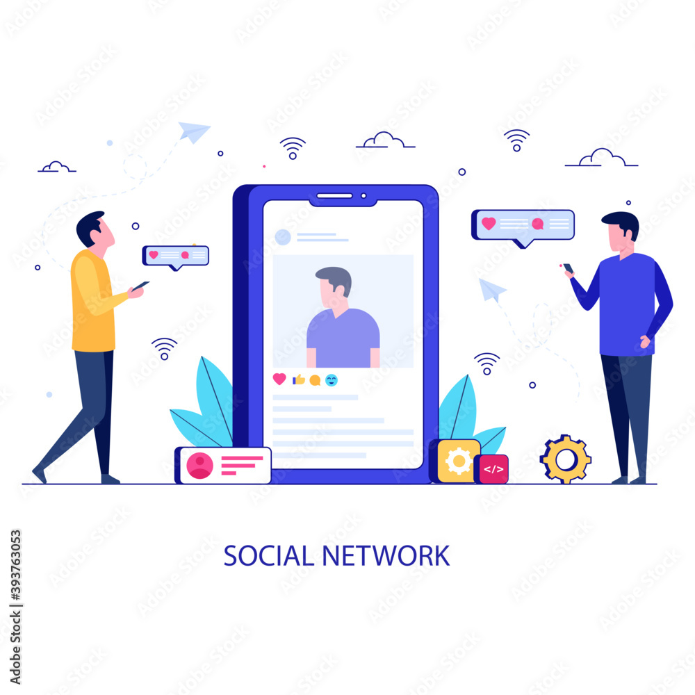 Social Network Illustration 