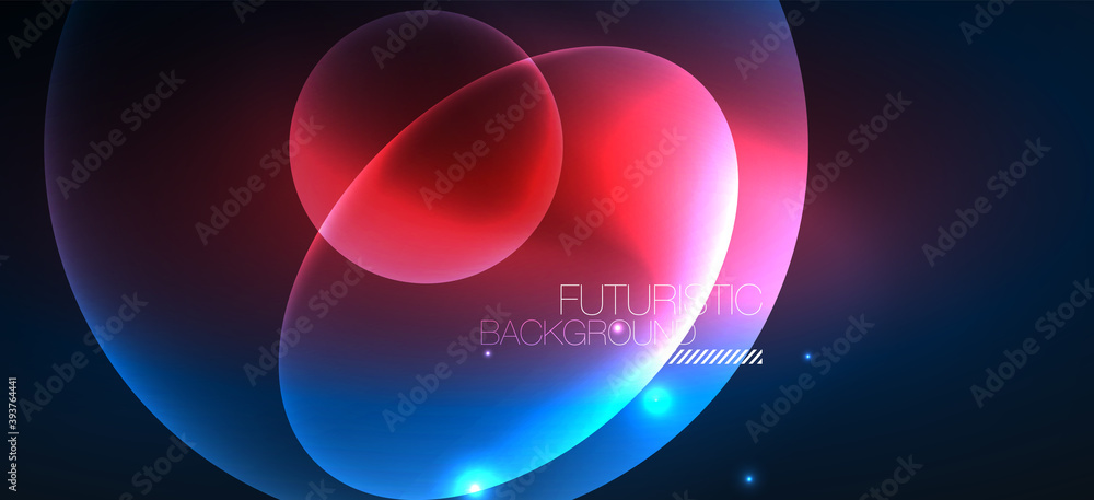 Neon ellipses abstract backgrounds. Shiny bright round shapes glowing in the dark. Vector futuristic illustrations for covers, banners, flyers and posters and other Neon ellipses abstract backgrounds. Shiny bright round shapes glowing in the dark. Vector futuristic illustrations for covers, banners, flyers and posters and other